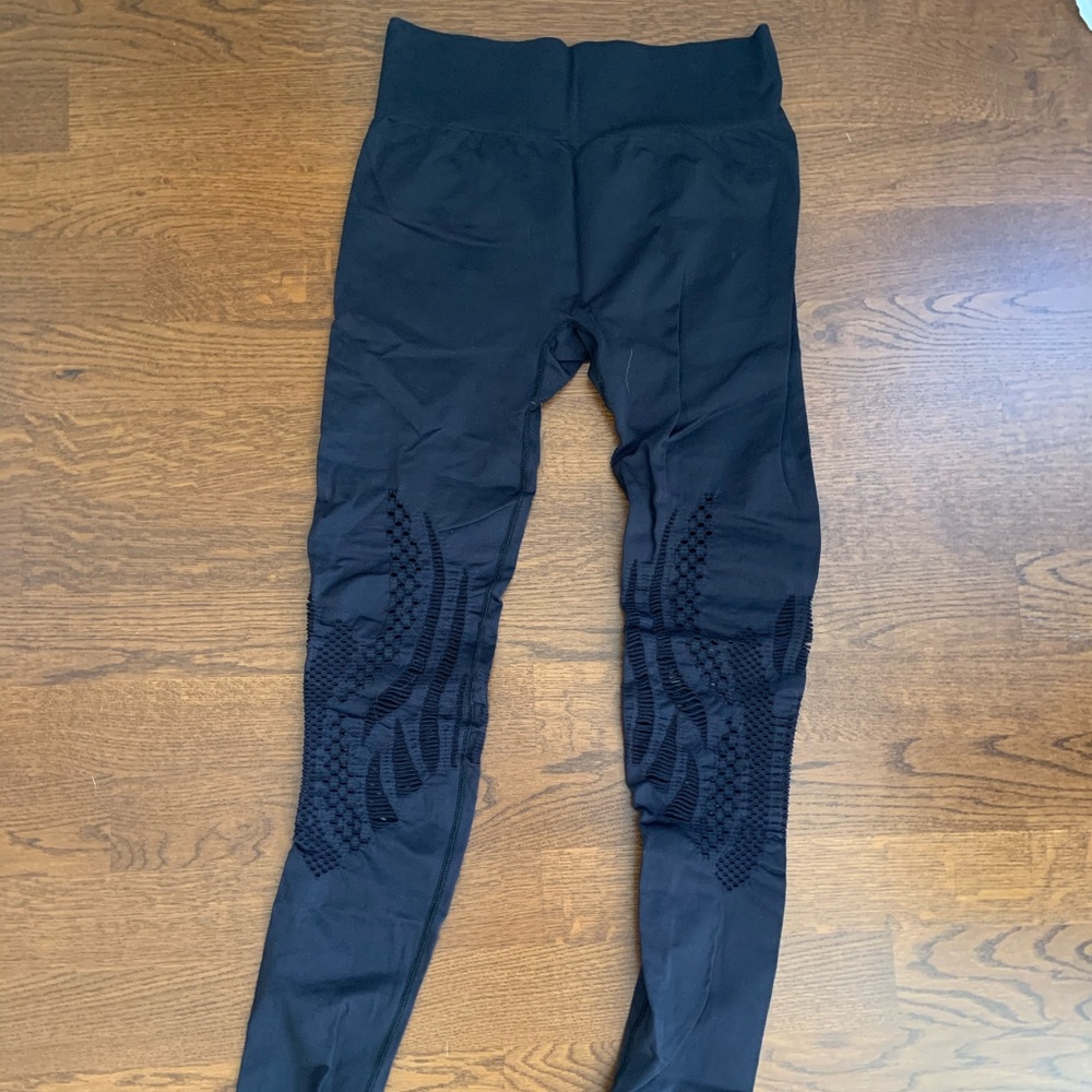 High-waisted black Fabletics leggings